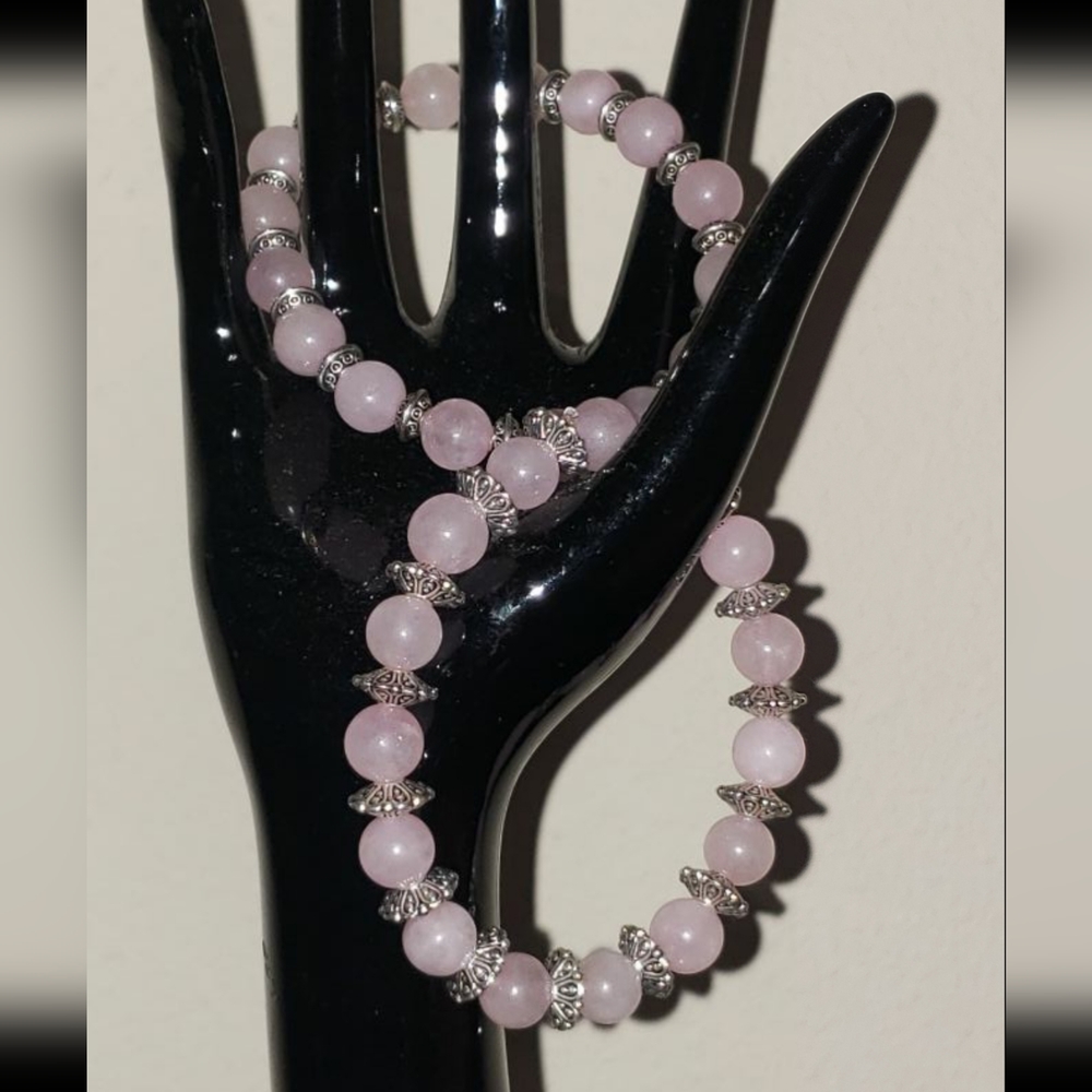 Rose Quartz gemstone bracelet